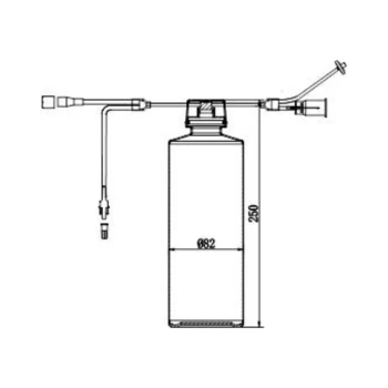 Бутылка для сбора плазмы крови человека