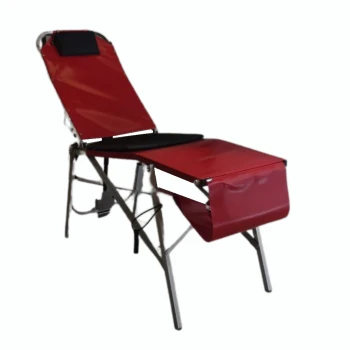 Мобильное (раскладное) кресло для доноров крови JONDAL 63 в комплекте: подлокотники, подголовники, лоток для принадлежностей, матрас