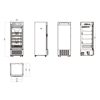 Фармацевтичний холодильник ТМ MELING на 315 л. з вбудованим моніторингом температури (+2...+8°С) 