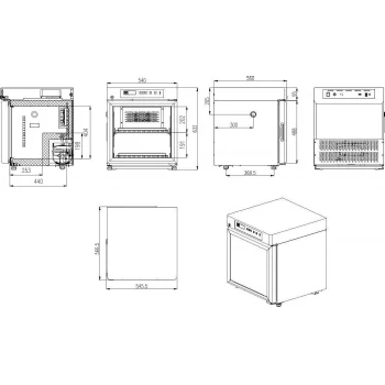 Фармацевтичний холодильник ТМ MELING на 55 л. з вбудованим моніторингом температури (+2...+8°С) глухі двері