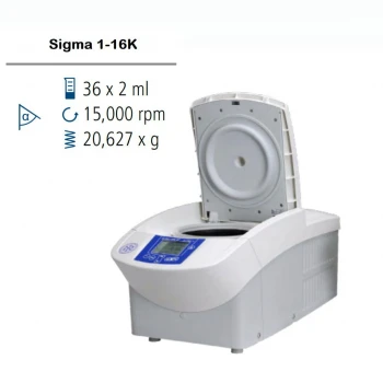 Центрифуга в комплекті з роторами, стаканами та адаптерами Sigma 1-16K IVD