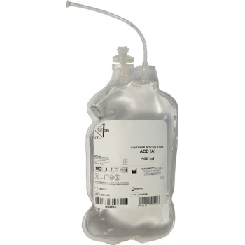 Контейнер для крові з розчином ACD одинарний на 500 мл. (RS500A)