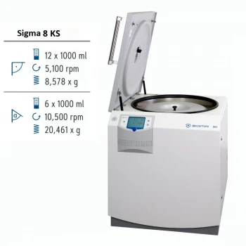 Лабораторна центрифуга Sigma 8KS підлогова універсальна з охолодженням